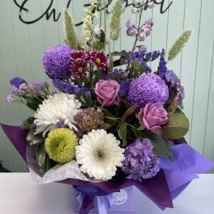 Purple Passion box arrangement